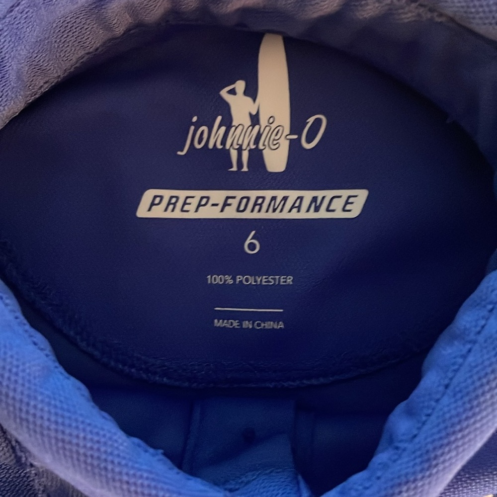 Johnnie-O Performance Mesh Jr. Polo Size 6 Royal Blue - Picture 3 of 5